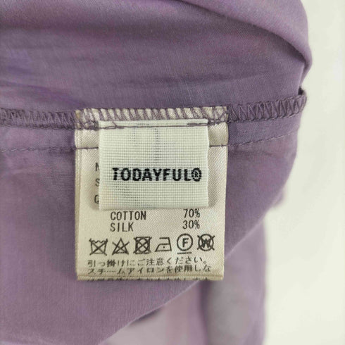 トゥデイフル TODAYFUL Silk Boyfriend Shirts レディース FREE