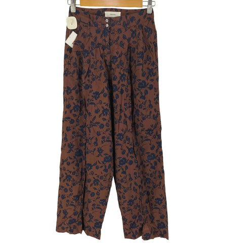 トゥデイフル TODAYFUL Flower Shantung Trousers レーヨン ツータック スラックス レディース 36