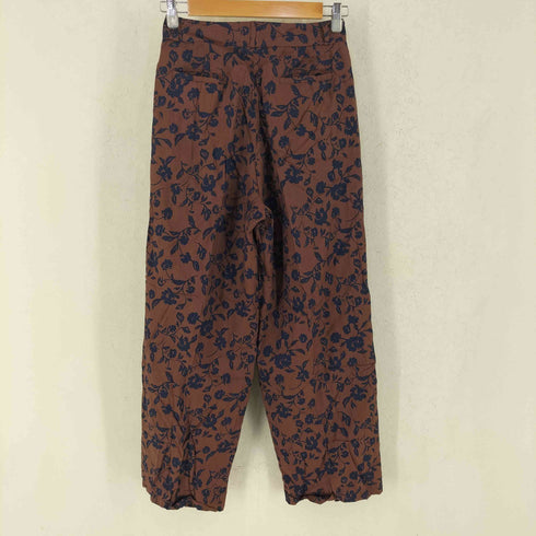 トゥデイフル TODAYFUL Flower Shantung Trousers レーヨン ツータック スラックス レディース 36