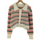 ザラ ZARA 襟付きマルチカラーカーディガン レディース import:L