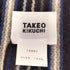 タケオキクチ TAKEO KIKUCHI カシミヤ 100 マルチカラー ストライプフリンジマフラー メンズ