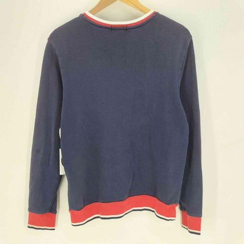 ポロラルフローレン POLO RALPH LAUREN スクリプトロゴ プリント 前Vガゼット プルオーバー スウェット プルオーバー メンズ import:L