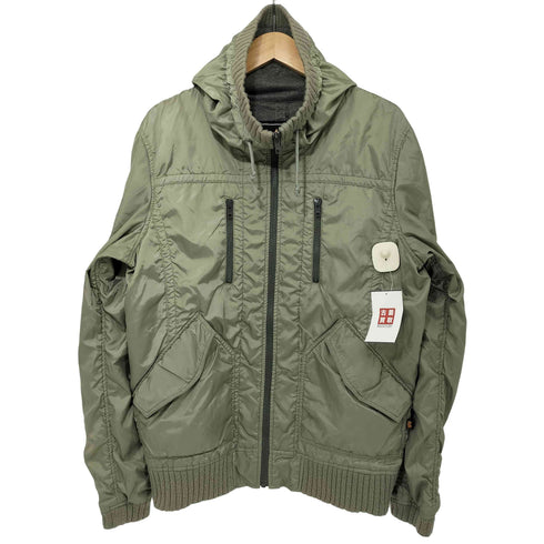 アルファインダストリーズ ALPHA INDUSTRIES フーデッドミリタリージャケット メンズ JPN:L