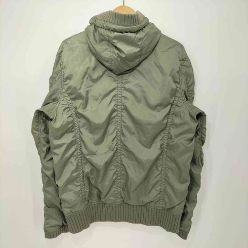 アルファインダストリーズ ALPHA INDUSTRIES フーデッドミリタリージャケット メンズ JPN:L