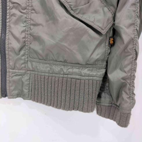 アルファインダストリーズ ALPHA INDUSTRIES フーデッドミリタリージャケット メンズ JPN:L