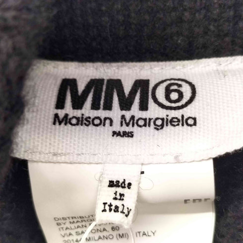 エムエムシックスメゾンマルジェラ MM6 Maison Margiela 21AW Reversed Intarsia Polo-Neck Sweater リバースデザイン タートルネック セーター レディース XL