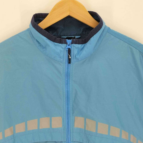 ナイキ NIKE 90-00S 赤黒タグ リフレクター バイカラー ジップアップ ナイロン ジャケット メンズ import:XL