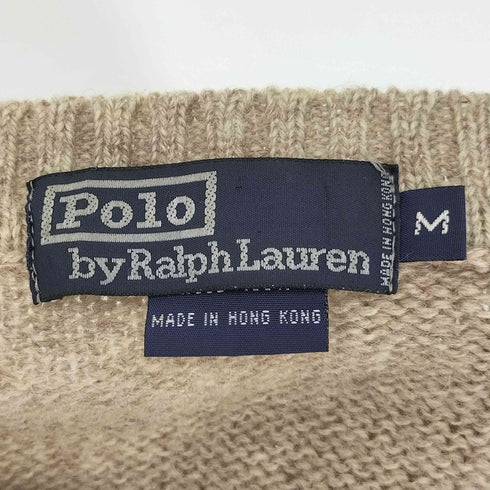 ポロバイラルフローレン Polo by RALPH LAUREN 90S ポニー刺繍 ウール プルオーバー ニット メンズ import:M