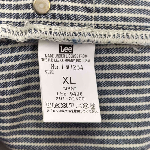 リー Lee ヒッコリーストライプ オーバーオール メンズ XL