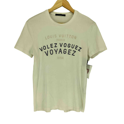 ルイヴィトン LOUIS VUITTON VOLEZ VOGUEZ VOYAGEZ クルーネック 半袖Tシャツ メンズ XS