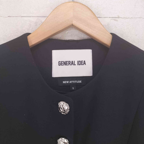 GENERAL IDEA ジェネラルアイディア ストラップノーカラージャケット import レディース S