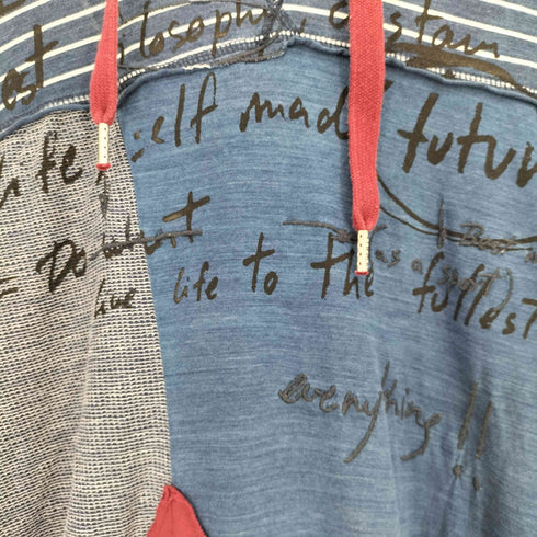 デシグアル Desigual TS_INDIHOOD パッチワーク プルオーバーパーカー メンズ import:L