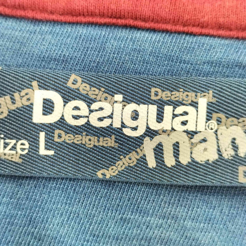 デシグアル Desigual TS_INDIHOOD パッチワーク プルオーバーパーカー メンズ import:L