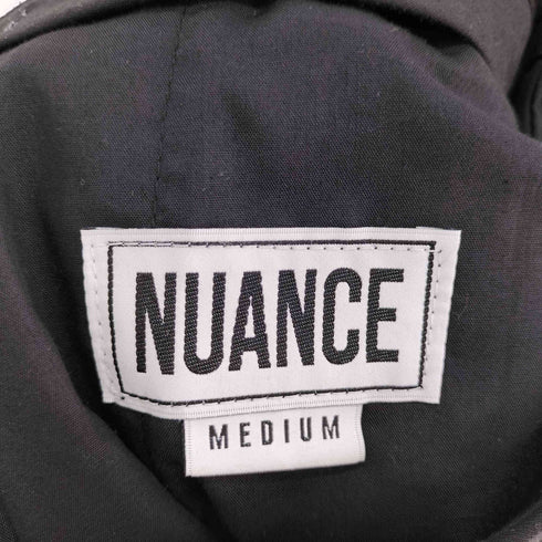 NUANCE ホワイトステッチ ストレート スラックス メンズ JPN:M