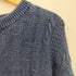 バーバリーズ BURBERRYS Blues 90S 英国製 レーヨン糸 インディゴ染め ロゴ刺繍 ケーブルニット メンズ import:M