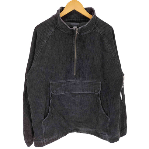 バンズ VANS コーデュロイ ハーフジップジャケット メンズ L