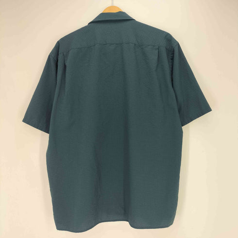 グリーンレーベルリラクシング GREEN LABEL RELAXING ドットエアー サッカー オープンカラー 半袖 シャツ 機能性 / 吸水速乾 ・ 伸縮性 メンズ JPN:XL