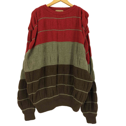 イッセイミヤケ ISSEY MIYAKE 70S オールスタイルタグ マルチボーダーボリュームニット メンズ
