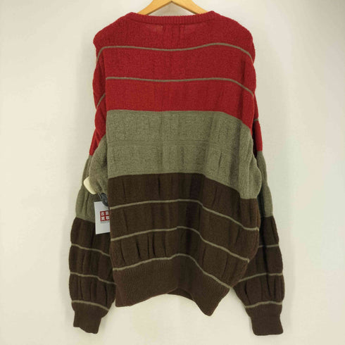 イッセイミヤケ ISSEY MIYAKE 70S オールスタイルタグ マルチボーダーボリュームニット メンズ