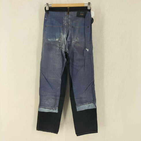 ジャンポールゴルチエ Jean Paul GAULTIER JEANS トロンプルイユ ジーンズ転写 ストレートパンツ レディース 29インチ