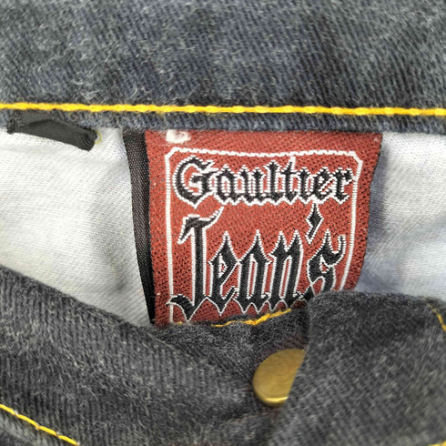 ジャンポールゴルチエ Jean Paul GAULTIER JEANS トロンプルイユ ジーンズ転写 ストレートパンツ レディース 29インチ