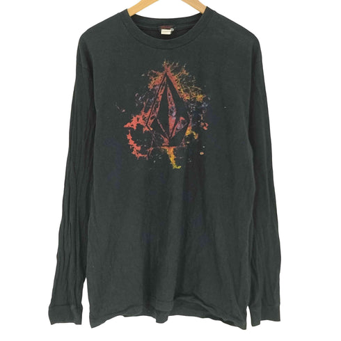 ヴォルコム VOLCOM 90-00S フロント プリント L/S クルーネック Tシャツ メンズ import:L