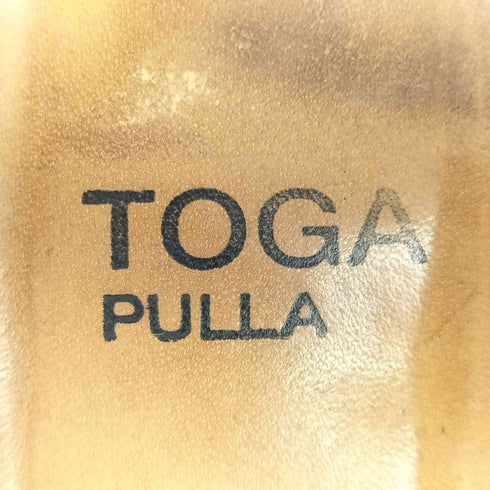 トーガプルラ TOGA PULLA スタッズ加工 レザー サンダル レディース JPN:37