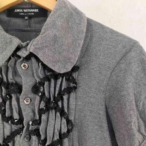 ジュンヤワタナベコムデギャルソン JUNYA WATANABE COMME des GARCONS 07SS スパンコール 半袖 ニットシャツ レディース SS