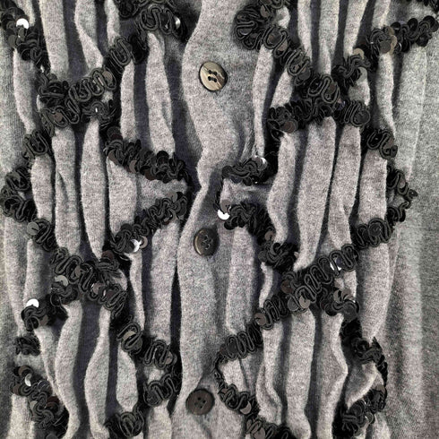 ジュンヤワタナベコムデギャルソン JUNYA WATANABE COMME des GARCONS 07SS スパンコール 半袖 ニットシャツ レディース SS