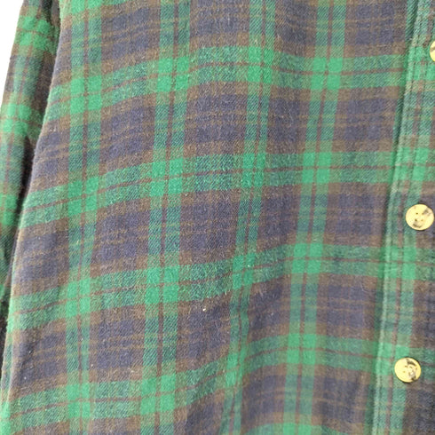 ボタンダウン チェックネルシャツ メンズ