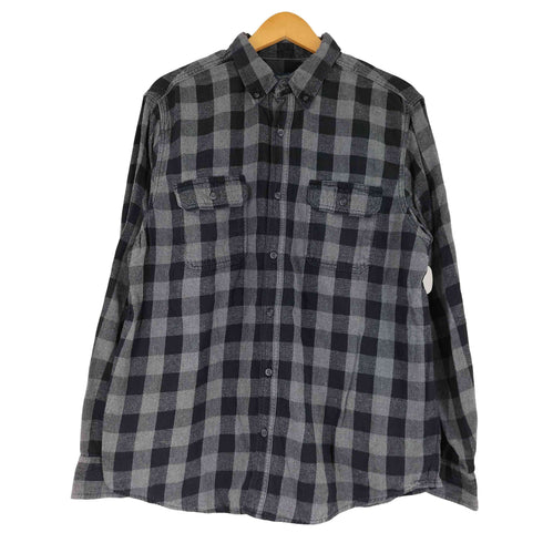 フェイデッドグローリー FADED GLORY バッファローチェック ボタンダウン ネルシャツ メンズ JPN:L