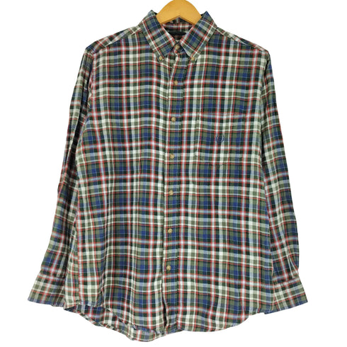 チャップス CHAPS ボタンダウンチェックネルシャツ メンズ JPN:M