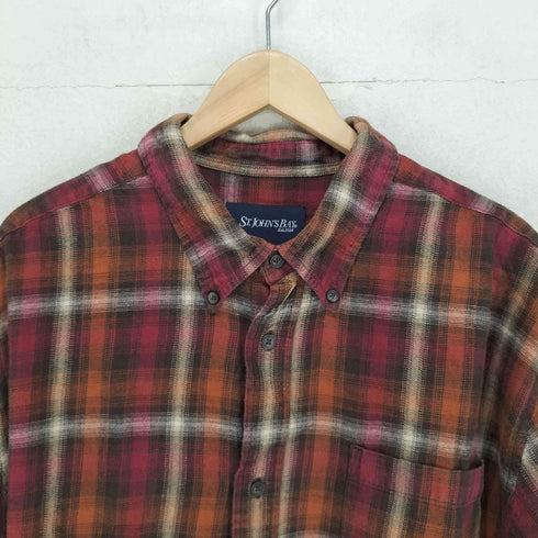 セントジョンズベイ STJOHNS BAY ボタンダウン コットンオンブレ 長袖 シャツ メンズ JPN:XL