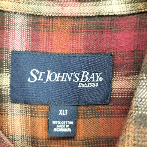 セントジョンズベイ STJOHNS BAY ボタンダウン コットンオンブレ 長袖 シャツ メンズ JPN:XL