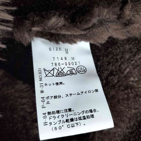 トグルボタン ボアファーカラー フェイクムートン ジャケット レディース JPN:M