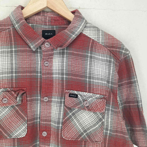 ルーカ RVCA HIGH PLAINS PLAID L/S FLANNEL SHIRTS フランネルシャツ メンズ JPN:L