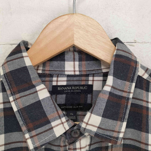 バナナリパブリック BANANA REPUBLIC 両フラップ フランネルシャツ メンズ JPN:XL