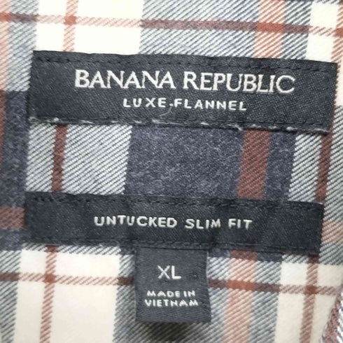 バナナリパブリック BANANA REPUBLIC 両フラップ フランネルシャツ メンズ JPN:XL