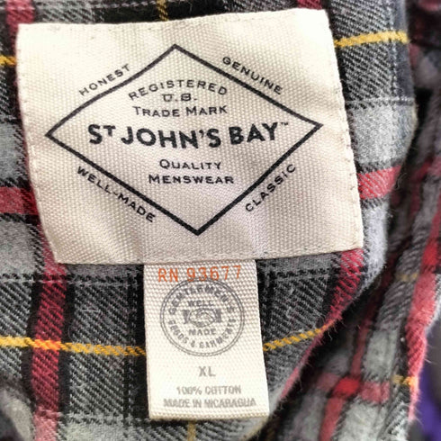 セントジョンズベイ STJOHNS BAY ボタンダウンチェックネルシャツ メンズ JPN:XL