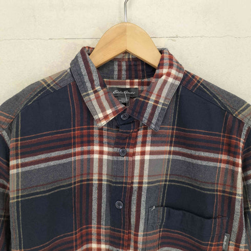 エディーバウアー Eddie Bauer ロングスリーブ チェックネルシャツ メンズ JPN:M