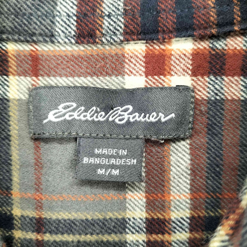 エディーバウアー Eddie Bauer ロングスリーブ チェックネルシャツ メンズ JPN:M