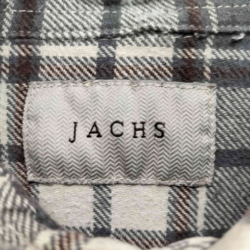 JACHS マチ付き チェックネルシャツ マチネル メンズ