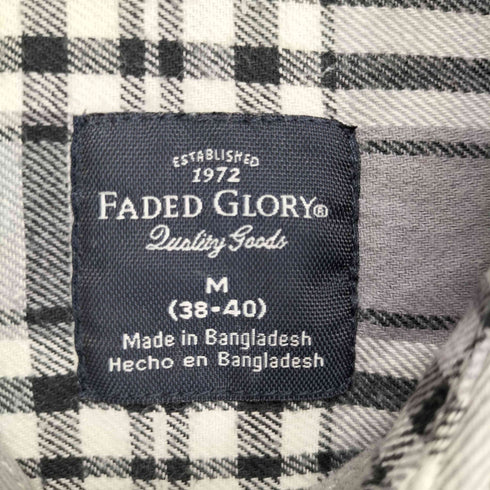 フェイデッドグローリー FADED GLORY 両フラップ ボタンダウン チェック ネルシャツ メンズ JPN:M