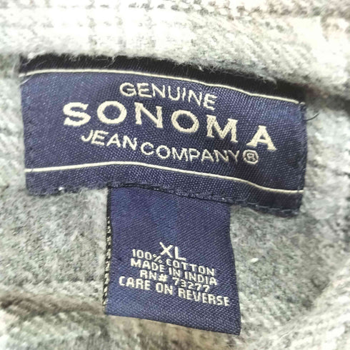 ソノマ sonoma ウォッシュドフランネル 両フラップ ネルシャツ メンズ JPN:XL
