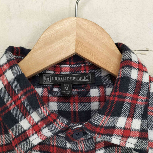 アーバンリパブリック URBAN REPUBLIC ロングスリーブ チェックネルシャツ メンズ JPN:M