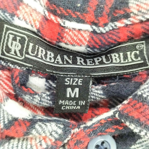 アーバンリパブリック URBAN REPUBLIC ロングスリーブ チェックネルシャツ メンズ JPN:M
