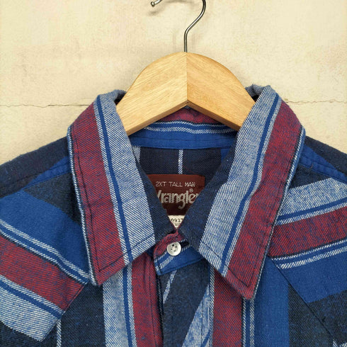 ラングラー Wrangler ウエスタンヨーク スナップ ロングスリーブネルシャツ メンズ JPN:L 2XT TALL