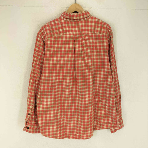 ランズエンド LANDS END ボタンダウンチェックネルシャツ メンズ JPN:L