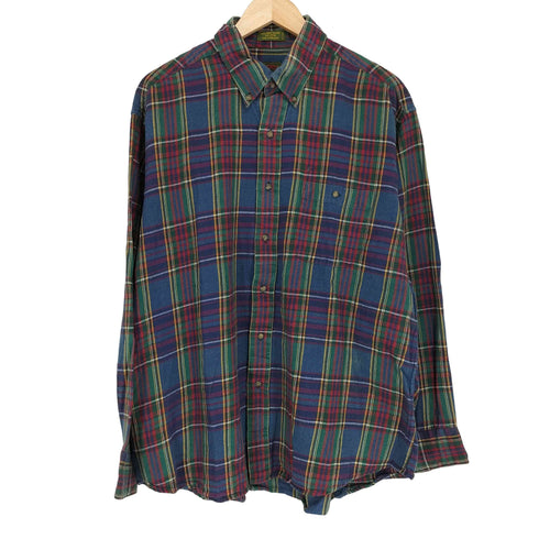 ボストントレーダーズ BOSTON TRADERS ボタンダウン チェックネルシャツ メンズ JPN:XL