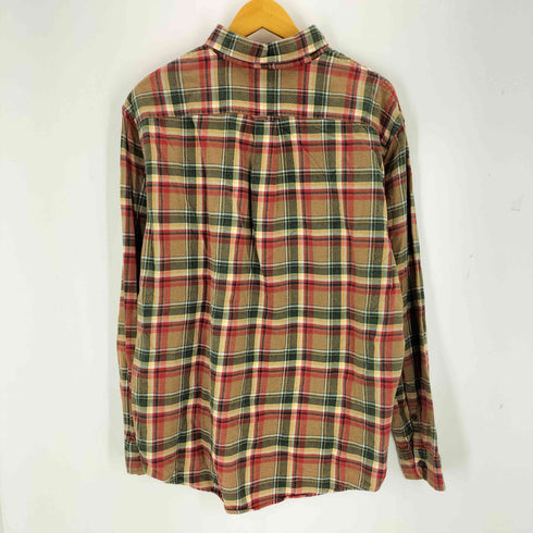 ランズエンド LANDS END ボタンダウンチェックネルシャツ メンズ JPN:XL